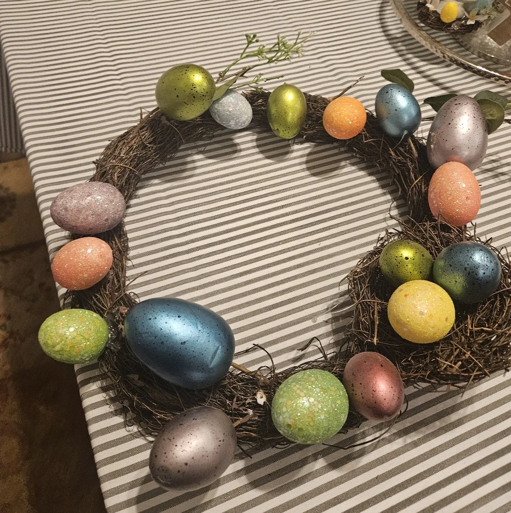 Colorful Easter Egg Wreath